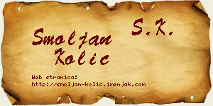 Smoljan Kolić vizit kartica